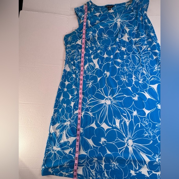 George Blue Floral Sleeveless Shift Dress XL (16–18) - Picture 8 of 13